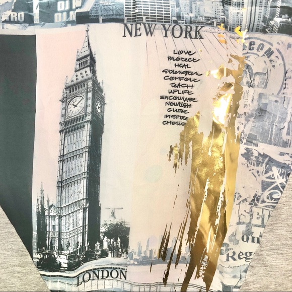 NYLON APPAREL city skyline contrast panel box tee - Picture 4 of 5